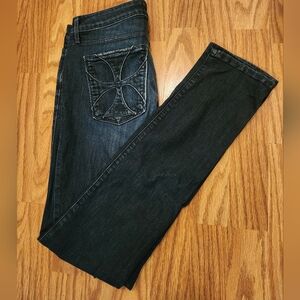 Dark Denim Habitual Size 27 women's jeans, like new